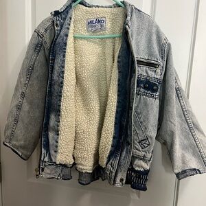 Milano Bay Denim Jacket - Blue and Gray